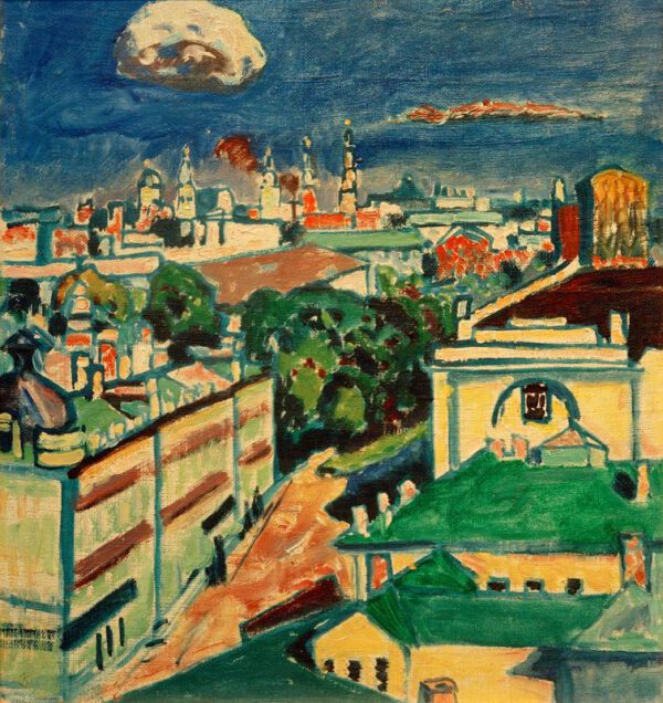Wassily Kandinsky "Blick Auf Moskau Aus Dem Fenster" 36 x 40 cm
