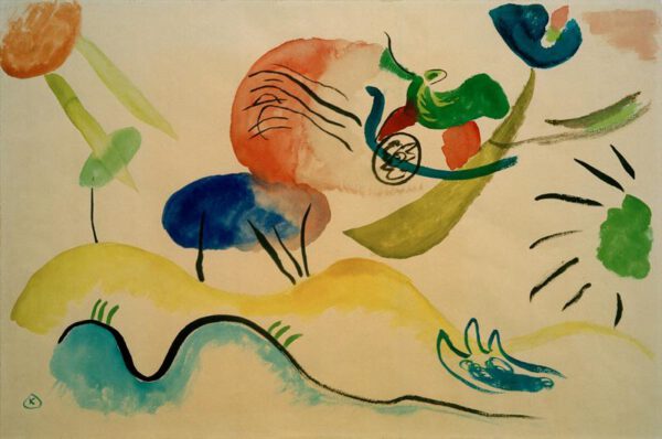 Wassily Kandinsky "Aquarell" 47 x 31 cm