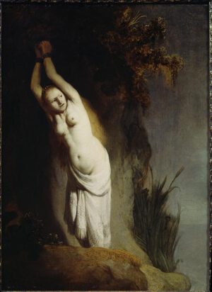 Rembrandt “Andromeda an einen Felsen gekettet“ 63 x 78 cm