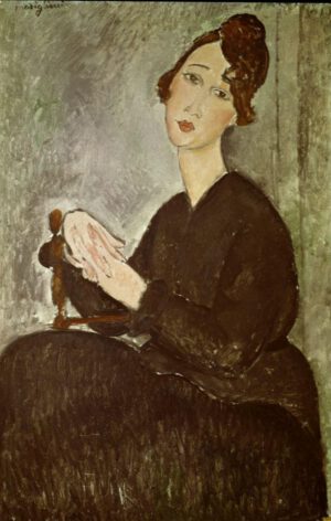 Amedeo Modigliani "Portrait de Dédie (Odette Hayden)" 60 x 92 cm