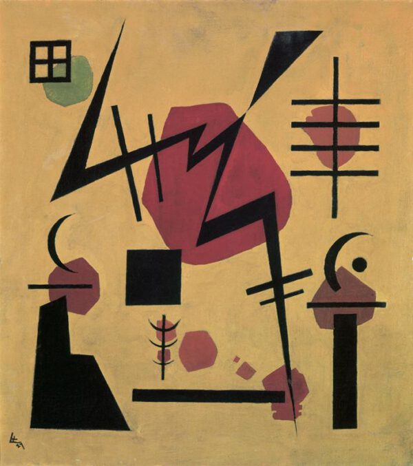 Wassily Kandinsky "Winkelig" 52 x 57 cm