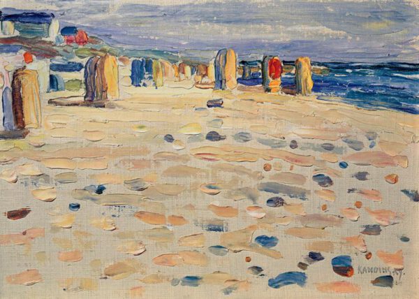 Wassily Kandinsky "Holland Strandkörbe" 33 x 24 cm