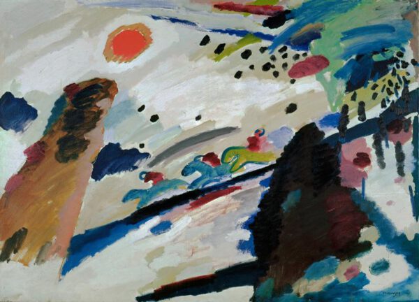 Wassily Kandinsky "Romantische Landschaft" 129 x 94 cm