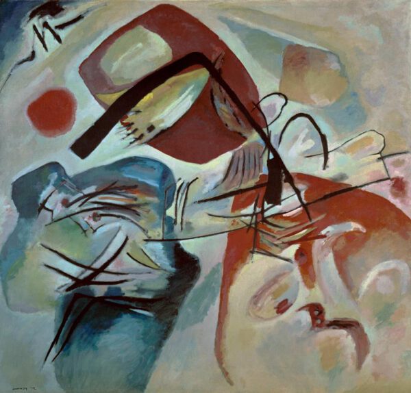 Wassily Kandinsky "Mit Dem Schwarzen Bogen" 198 x 188 cm