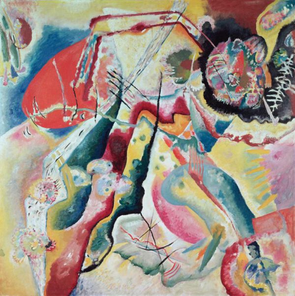 Wassily Kandinsky "Roter Fleck" 130 x 130 cm