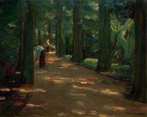 Max Liebermann "Schattige Allee" 46 x 39 cm