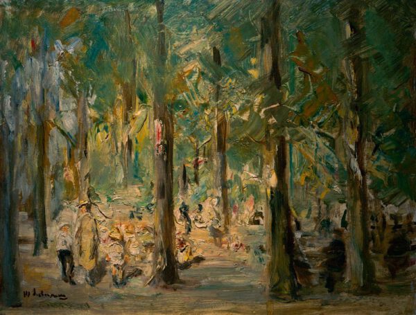 Max Liebermann "Kinderspielplatz im Tiergarten" 41 x 32 cm