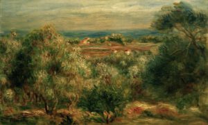 Auguste Renoir "Blick von Haut-Cagnes aufs Meer" 47 x 30 cm