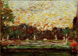 Wassily Kandinsky "Große Fontäne Im Nymphenburger Park" 18 x 13 cm