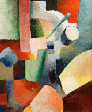 August Macke "Farbige Formenkomposition" 44 x 54 cm