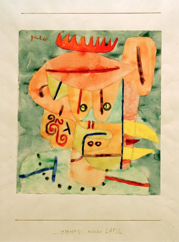 Paul Klee "Maske LAPUL" 22 x 59 cm