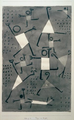 Paul Klee "Tänze vor Angst" 31 x 48 cm