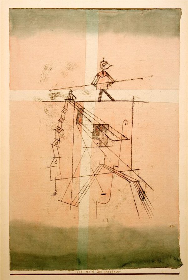 Paul Klee "Der Seiltänzer" 32 x 49 cm
