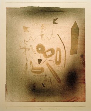 Paul Klee "Seltsames Theater" 27 x 32 cm