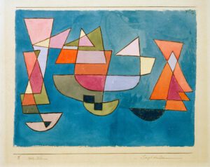 Paul Klee "Segelschiffe" 30 x 23 cm