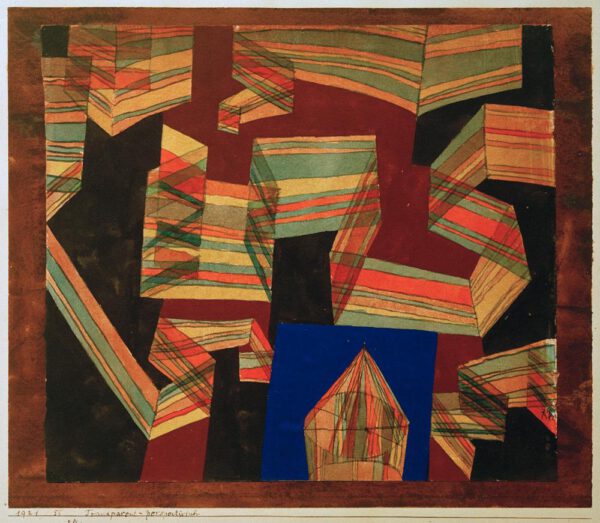 Paul Klee "Transparent-perspektivisch" 26 x 23 cm