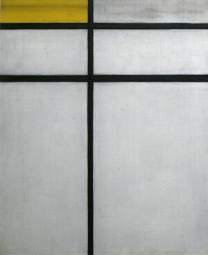 Piet Mondrian "Composition with yellow" 50 x 61 cm