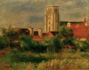 Auguste Renoir "Die Kirche von Essoyes" 42 x 34 cm