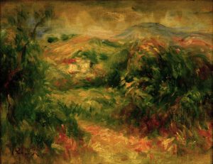 Auguste Renoir "Landschaft bei Cros-de-Cagnes" 24 x 19 cm
