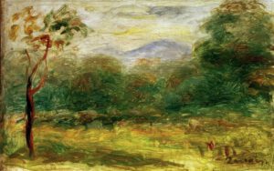 Auguste Renoir "Landschaft in Südfrankreich" 29 x 19 cm