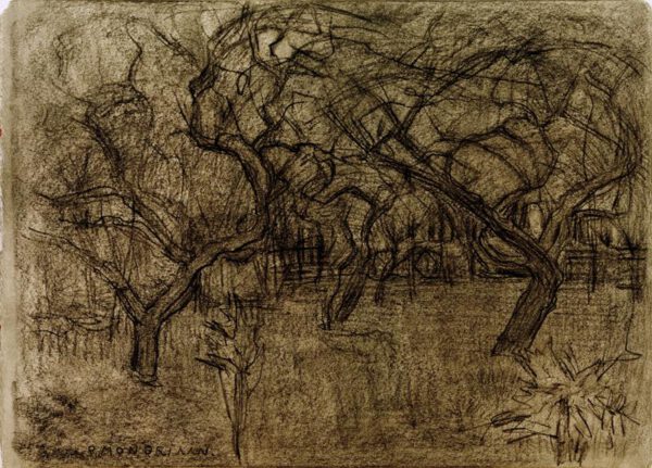 Piet Mondrian "Obstgarten" 31 x 22 cm