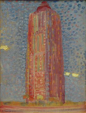 Piet Mondrian "Leuchtturm bei Westkapelle" 29 x 39 cm