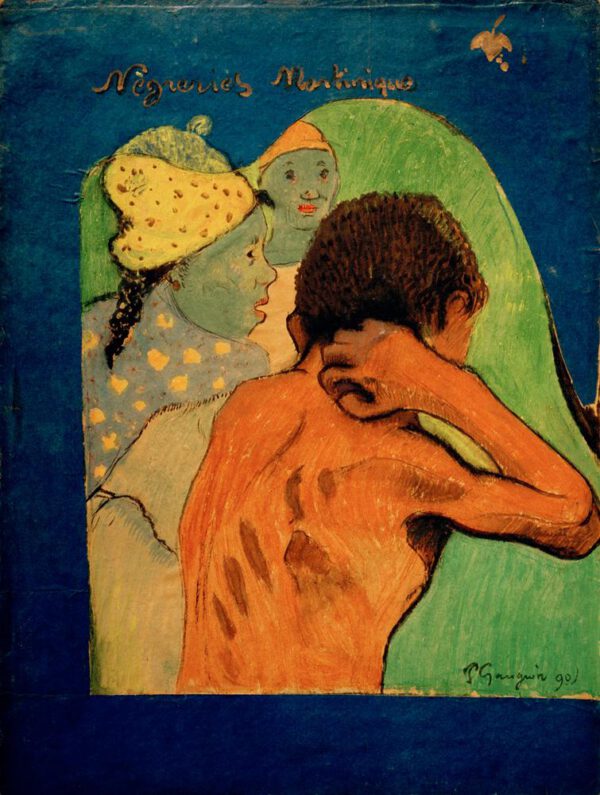 Paul Gauguin "Nègreries Martinique"  25 x 33 cm