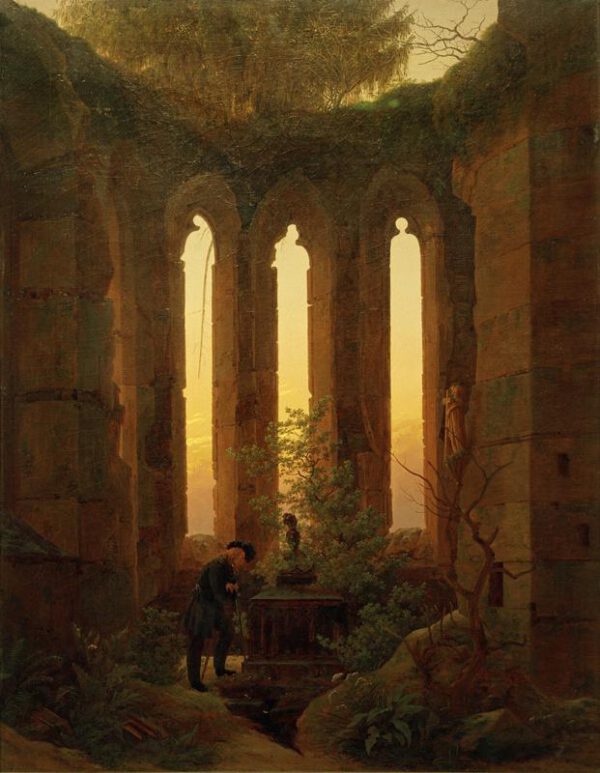 Caspar David Friedrich "Huttens Grab"  73 x 93 cm