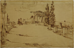 Vincent van Gogh “Die Bruecke von Langlois” 30,7 x 47,7 cm