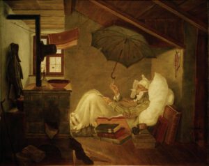 Spitzweg Carl "Der arme Poet" 44 x 37 cm