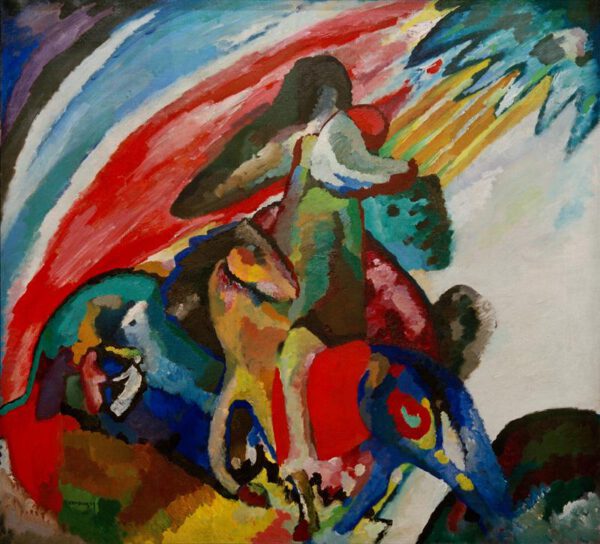 Wassily Kandinsky "Improvisation Der Reiter" 106 x 97 cm