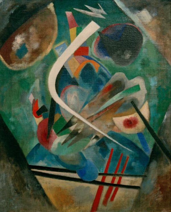 Wassily Kandinsky "Weißer Strich" 80 x 98 cm