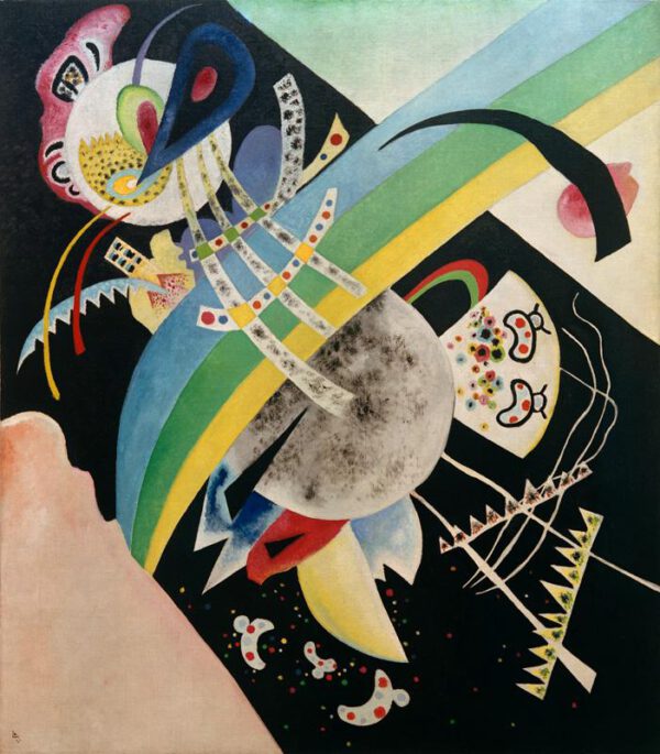 Wassily Kandinsky "Kreise Auf Schwarz" 120 x 136 cm