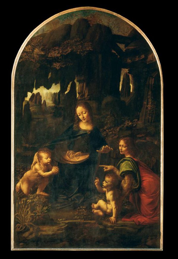 Leonardo da Vinci "Felsengrottenmadonna" 122 x 199 cm