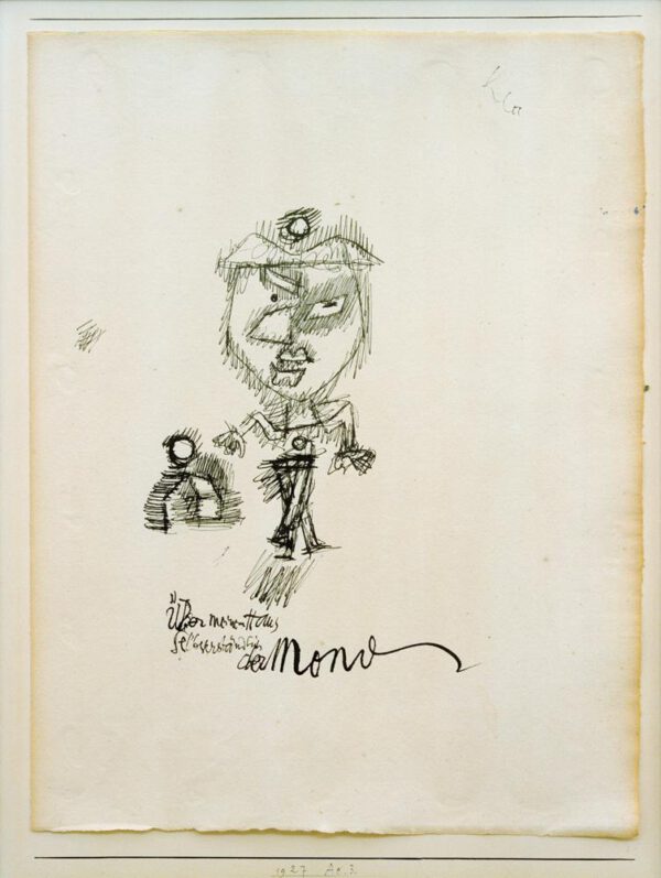 Paul Klee "Über meinem Haus selbstverständlich der Mond" 24 x 31 cm