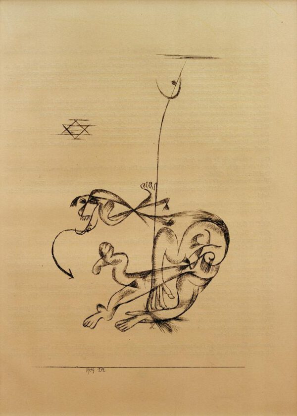 Paul Klee "Der schreckliche Traum" 14 x 20 cm