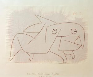 Paul Klee "Ein Tier bald wieder heiter" 42 x 29 cm