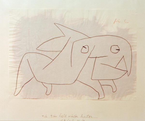 Paul Klee "Ein Tier bald wieder heiter" 42 x 29 cm