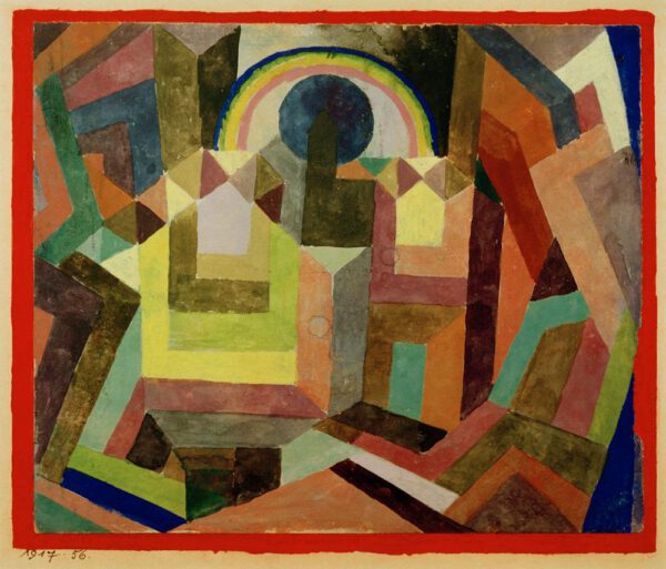 Paul Klee "Mit dem Regenbogen" 21 x 17 cm