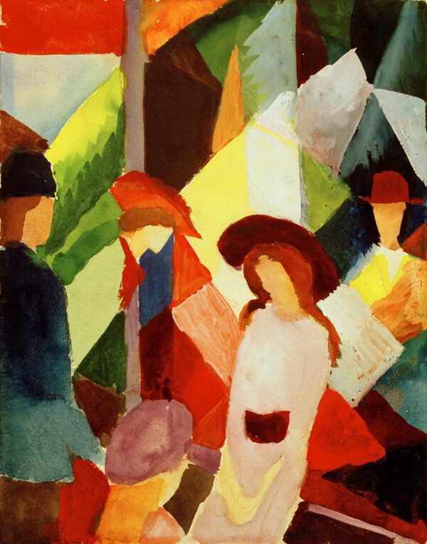 August Macke "Schaufenster" 23 x 29 cm