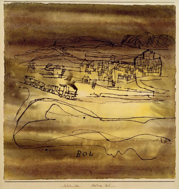 Paul Klee "Station Bol" 30 x 31 cm