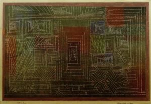 Paul Klee "Schloss im Wald zu bauen" 38 x 25 cm