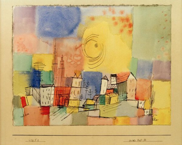 Paul Klee "Deutsche Stadt BR" 29 x 23 cm