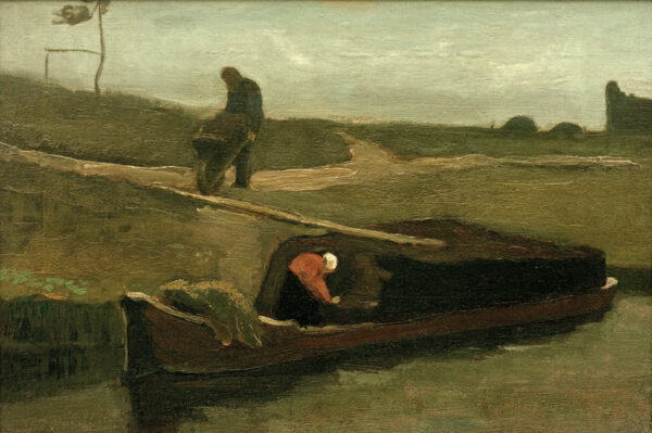 Vincent van Gogh “Torfboot mit zwei Figuren”, 37 x 55,5 cm