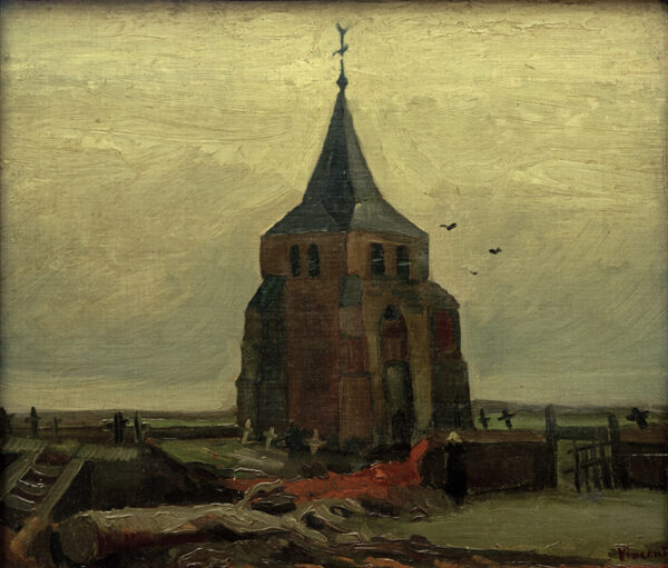 Vincent van Gogh “Der alte Turm auf dem Kirchhof zu Nuenen” 47,5 x 55 cm