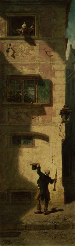 Spitzweg Carl "Der Bettelmusikant" 13 x 41 cm