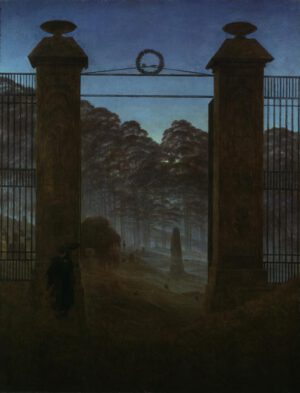 Caspar David Friedrich "Der Friedhof"  61 x 80 cm