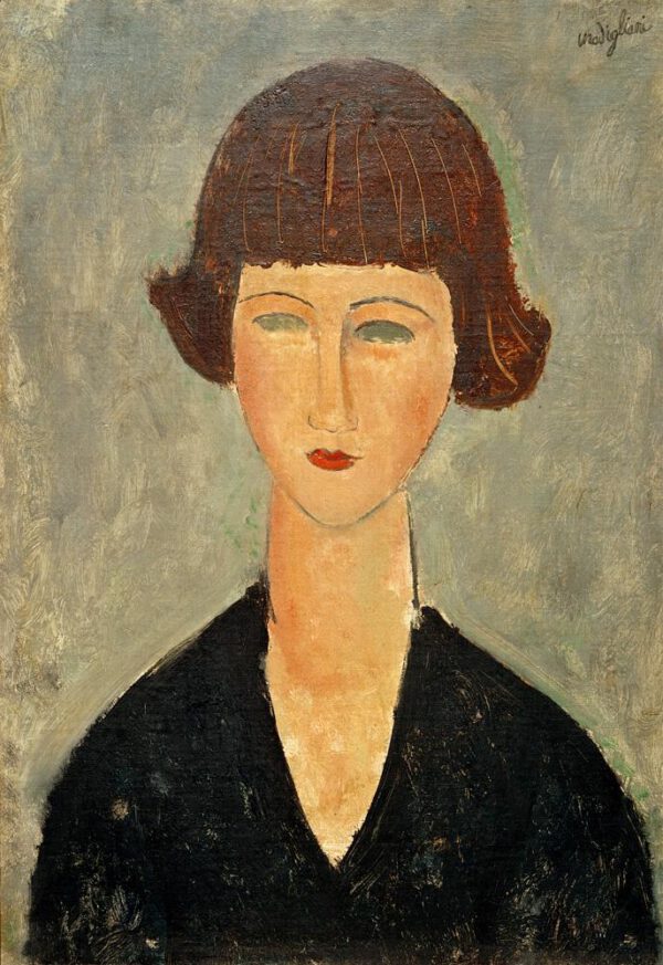 Amedeo Modigliani "Junge Brünette" 38 x 55 cm