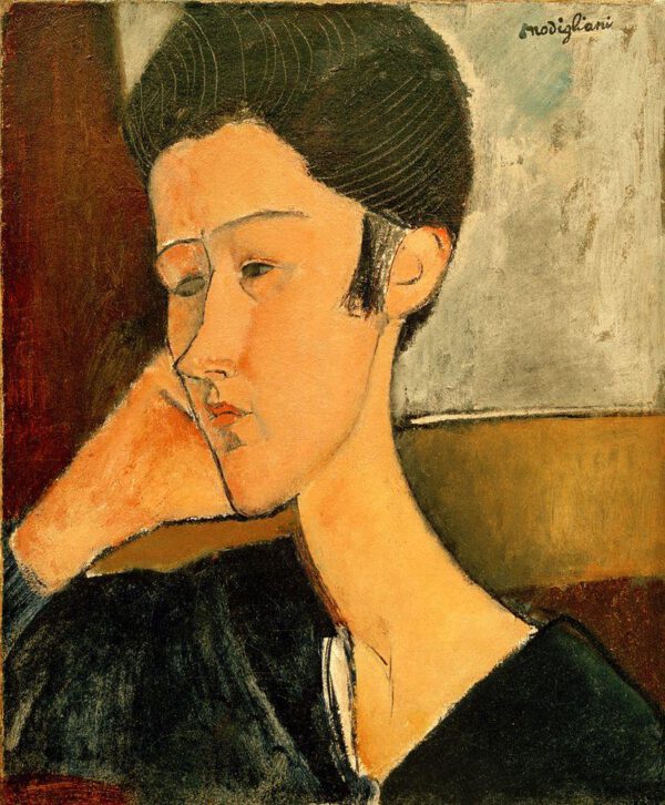 Amedeo Modigliani "Hanka Zborowska" 39 x 47 cm