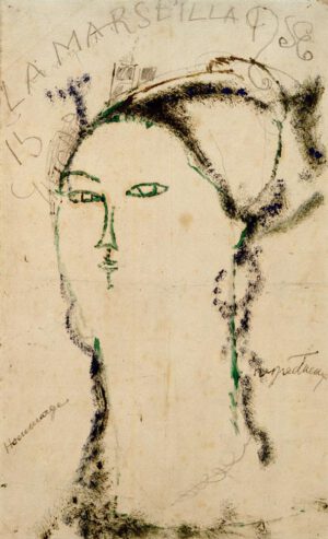 Amedeo Modigliani "Madame Othon Friesz (La Marseillaise)" 27 x 44 cm